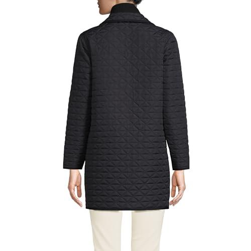 【並行輸入品】Lands' End Womens Reversible Barn Insulated Coat Black Slate/blaの画像