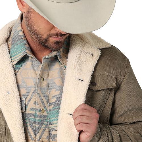 【並行輸入品】Wrangler Men's Corduroy Jacket Brown Lの画像