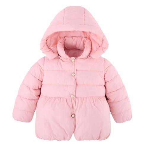 Pink Winter Coats for Little Girls Comfortable Button Down Light 並行輸入品｜good-face｜02