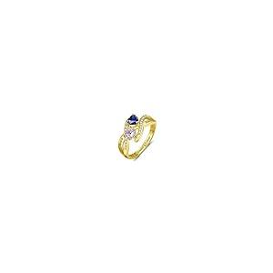 【並行輸入品】LWXIE 10K 14K 18K Gold Personalized Birthstone Rings Names Custoの画像