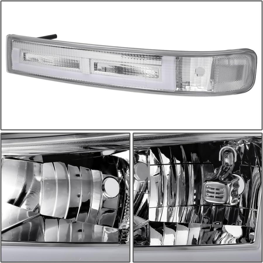 【並行輸入品】DNA MOTORING Uスタイル LED DRL ヘッドライト+パーキング/ターンランプセット 03-14 Express/Savaの画像