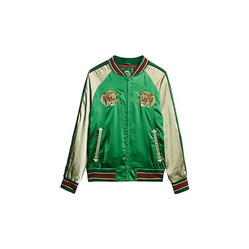 【並行輸入品】Superdry Mens Sukajan Embroidered Bomber Jacket Bowling Green Siの画像