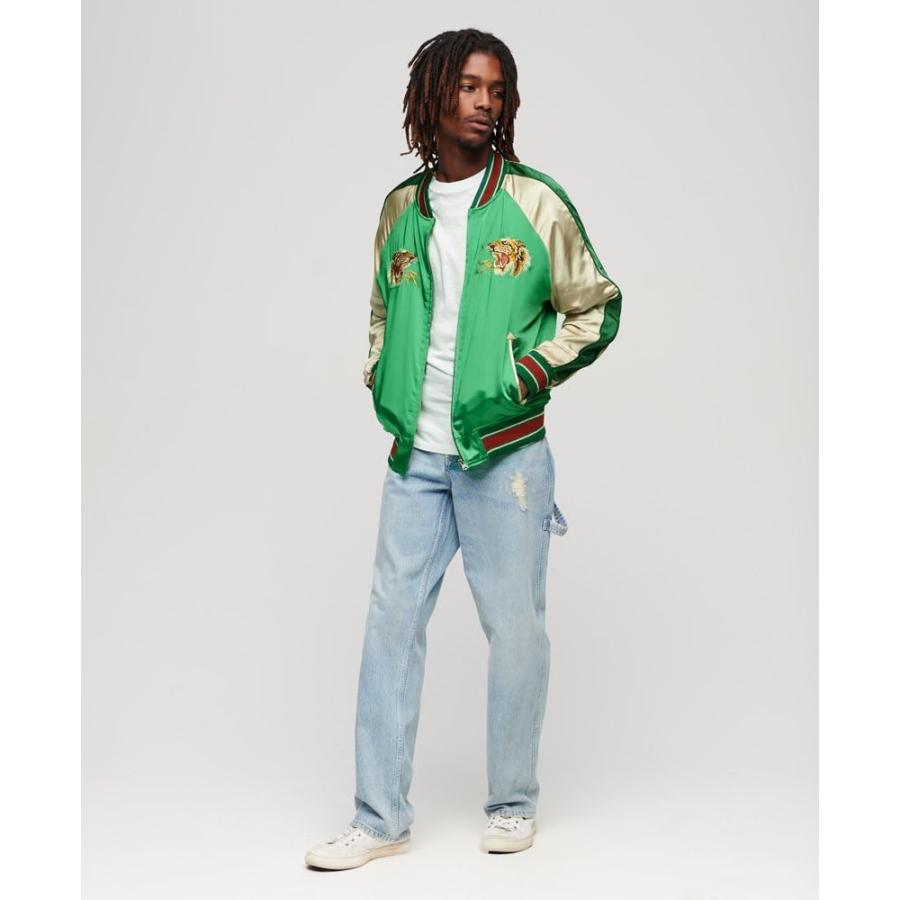 【並行輸入品】Superdry Mens Sukajan Embroidered Bomber Jacket Bowling Green Siの画像