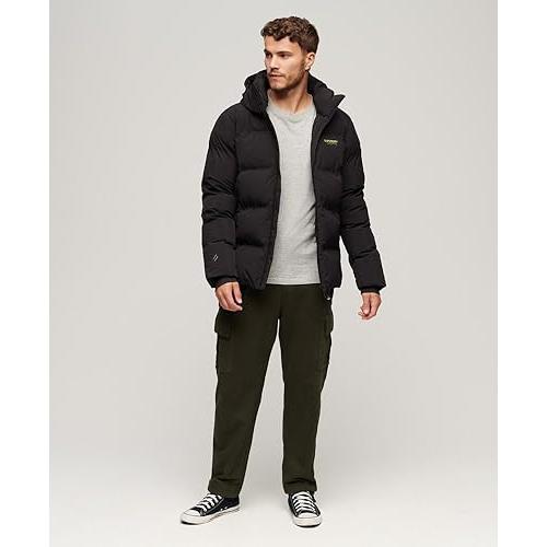 【並行輸入品】Superdry Mens Hooded Boxy Puffer Jacket, Boxy Fit   Looser And Mの画像