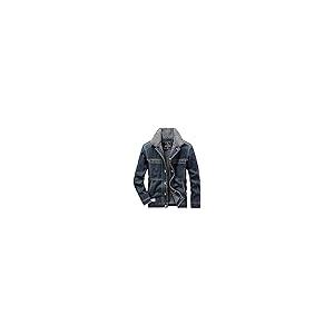 【並行輸入品】RTRDE Mens Jackets Casual Stylish, Winter Sherpa Lined Denim Jacの画像