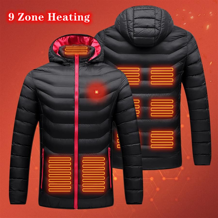 【並行輸入品】9 Areas Heated Jacket USB Men's Women's Winter Outdoor Electricの画像