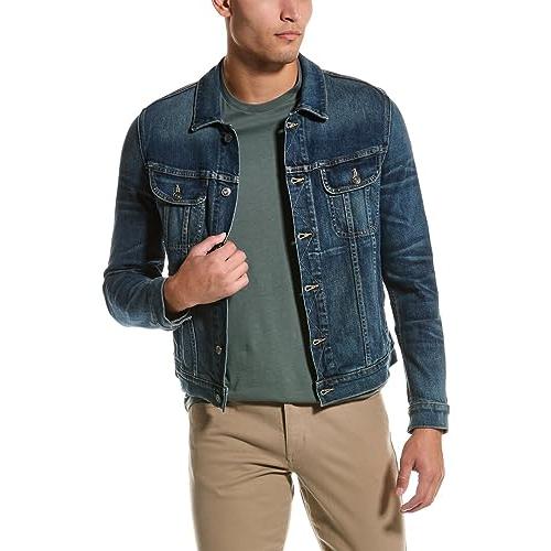 【並行輸入品】Vince Mens Trucker Denim Jacket, Lの画像