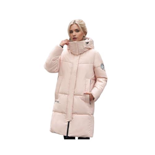 Alessia Cara Women's Winter Hooded Down Jacket Zipper Warm Long  並行輸入品｜good-face｜02