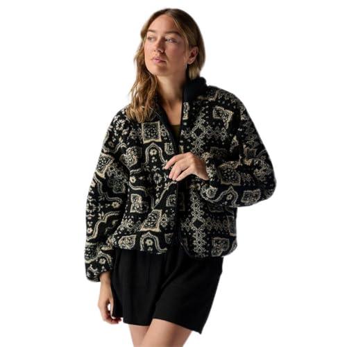 【並行輸入品】Stoic MTN High Pile Fleece Full Zip Jacket   Women's Black/Whiteの画像