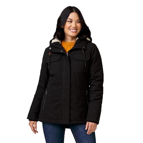 【並行輸入品】Free Country Women's Cascade Canvas Riva II Jacket Black Lの画像