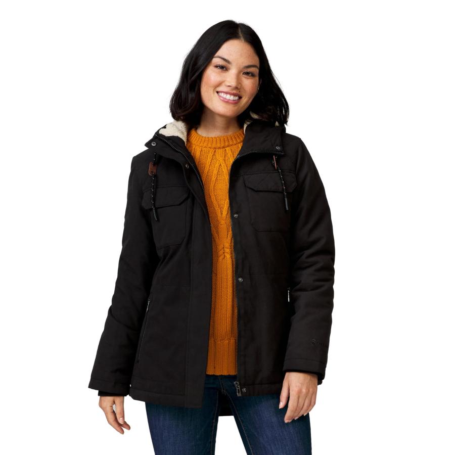 【並行輸入品】Free Country Women's Cascade Canvas Riva II Jacket Black Lの画像