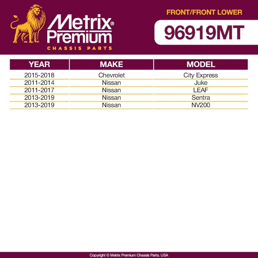 【並行輸入品】Metrix Premium 4PCS L/R Front Stabilizer Bar Link and L/R Front Lowe_1