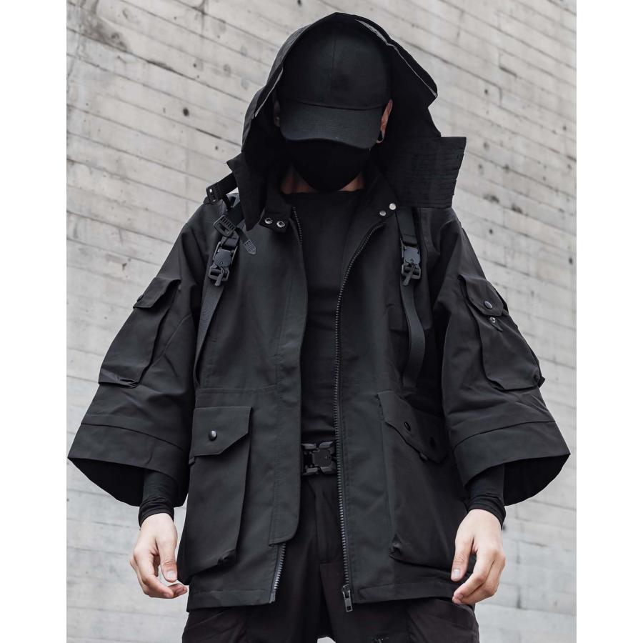 【並行輸入品】Niepce Inc Japanese Streetwear Techwear Men’s Short Sleeves Jackの画像