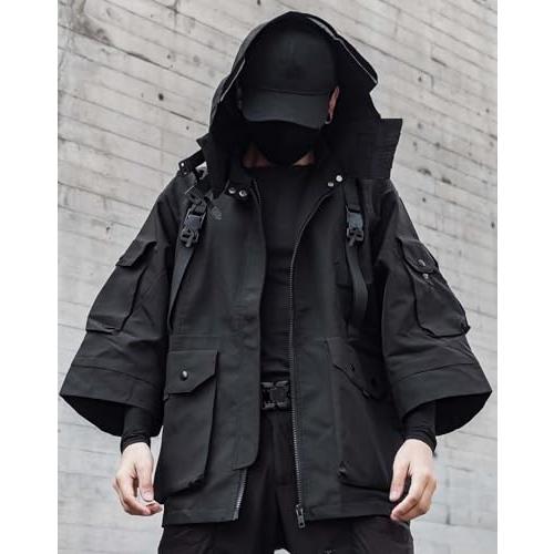 【並行輸入品】Niepce Inc Japanese Streetwear Techwear Men’s Short Sleeves Jackの画像