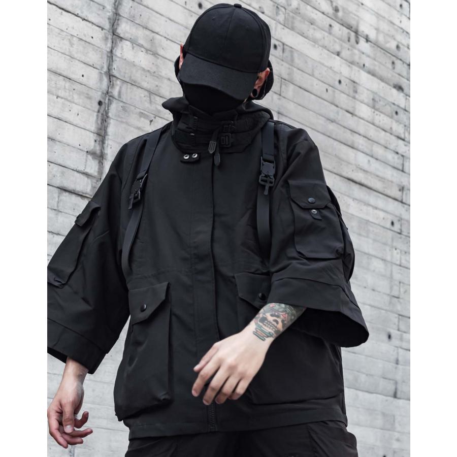 【並行輸入品】Niepce Inc Japanese Streetwear Techwear Men’s Short Sleeves Jackの画像