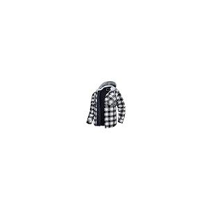 【並行輸入品】Firzero Men's Flannel Jackets, Lined Hooded Plaid Shirt Jacket Cの画像