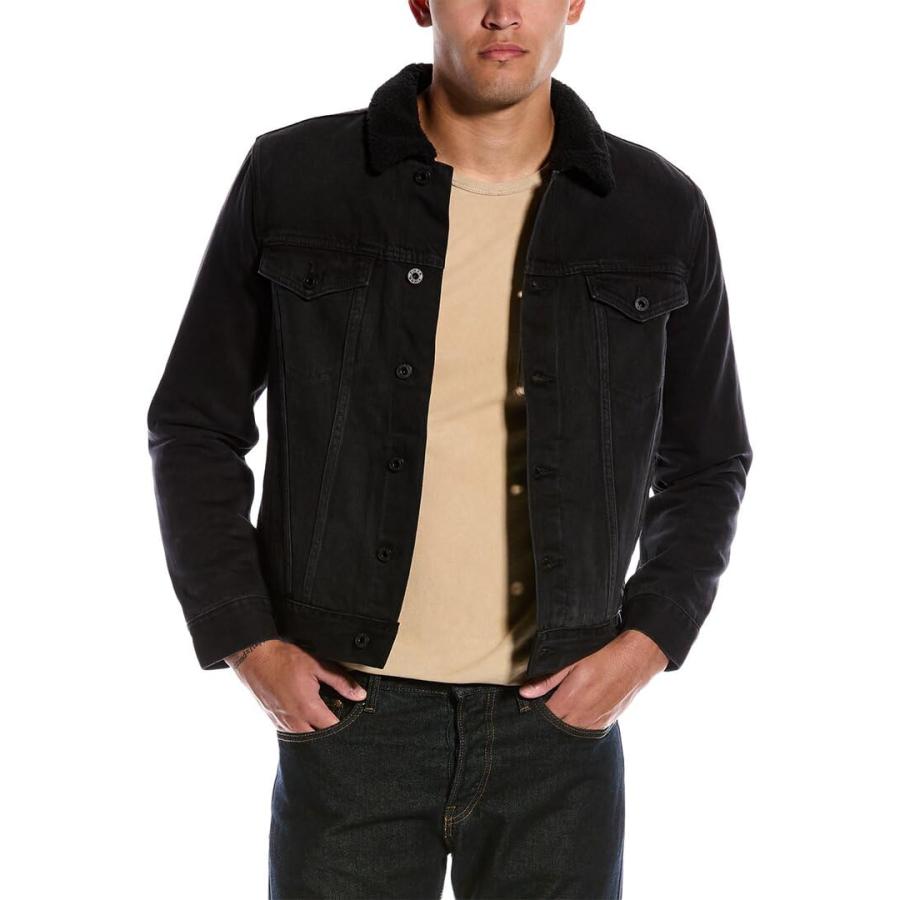 並行輸入品】Vince Mens Trucker Jacket, M, Black : GoodFace - 通販