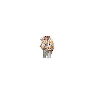 【並行輸入品】IVERIRMIN Flora Print Quilted Lightweight Jackets for Women， Ove