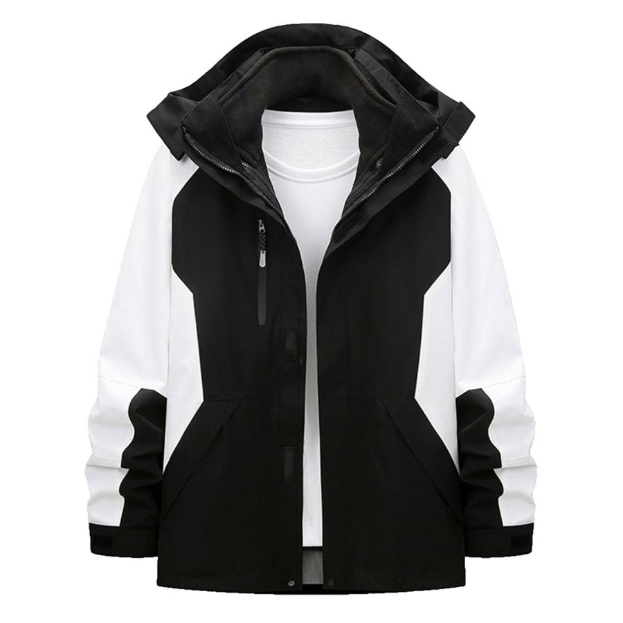 【並行輸入品】Men’s Ski Jacket 3 in 1 Waterproof Winter Jackets Snow Jacket Wiの画像