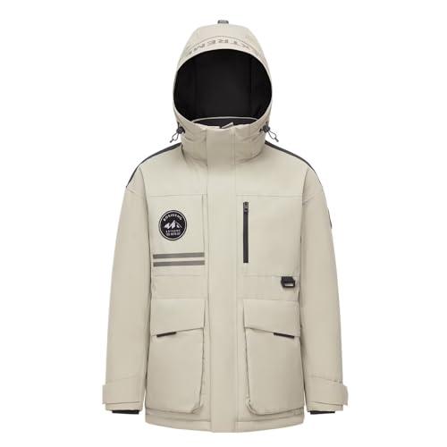 【並行輸入品】BOSIDENG Men's Cold Winter Goose Down Thickened Down Jacket, Hooの画像