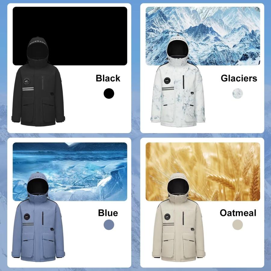 【並行輸入品】BOSIDENG Men's Cold Winter Goose Down Thickened Down Jacket, Hooの画像