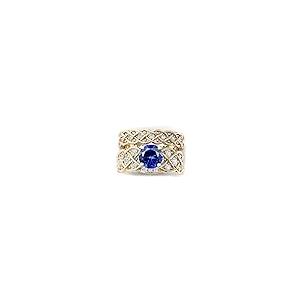 【並行輸入品】MRENITE 10K 14K 18K Gold Round Cut Sapphire Rings Set for Womenの画像