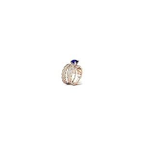 【並行輸入品】MRENITE 10K 14K 18K Gold Round Cut Sapphire Rings Set for Womenの画像