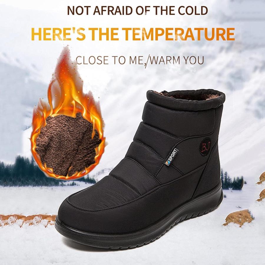 新年度予算案 lightning deals of today Snow Boots for Women Waterproof Winter Boot with Comfortable Warm Fur Lined Ankle Bootie Outdoor Slip On Non-Slip Short Bo