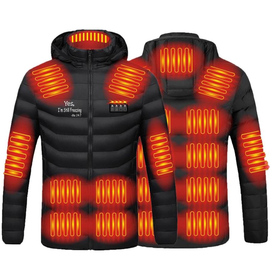 【並行輸入品】Zeiyignr Heated Jackets for Men Headted Winter Coats Hoodie Outdの画像