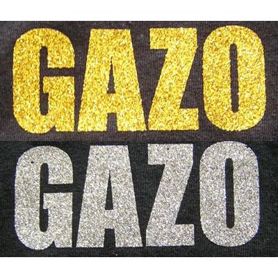 Tシャツ印刷・ネーム+背番号プレスプリント・ゴールドラメ・シルバー