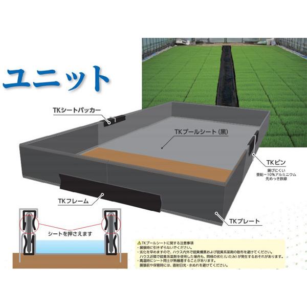 TKプール育苗専用遮水シート（黒）　300ｃｍ×55ｍ