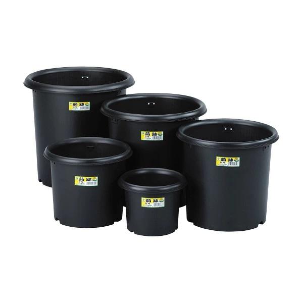 グリーンパル 菊鉢 10号 黒 容量：約15L : 農家の応援隊 かわニャン