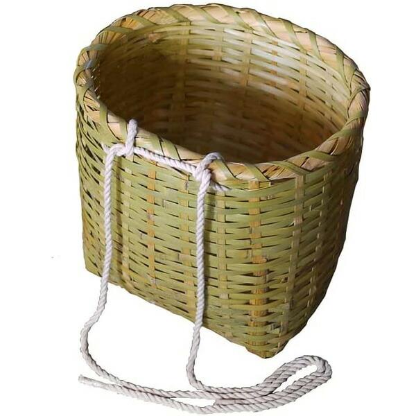 岩手県鳥越地方背負いかご 収穫用 山菜 キノコ　ひも付き 市場かご 岩手県鳥越地方背負いかご 収穫用 山菜 キノコ ひも付き 市場かご 岩手