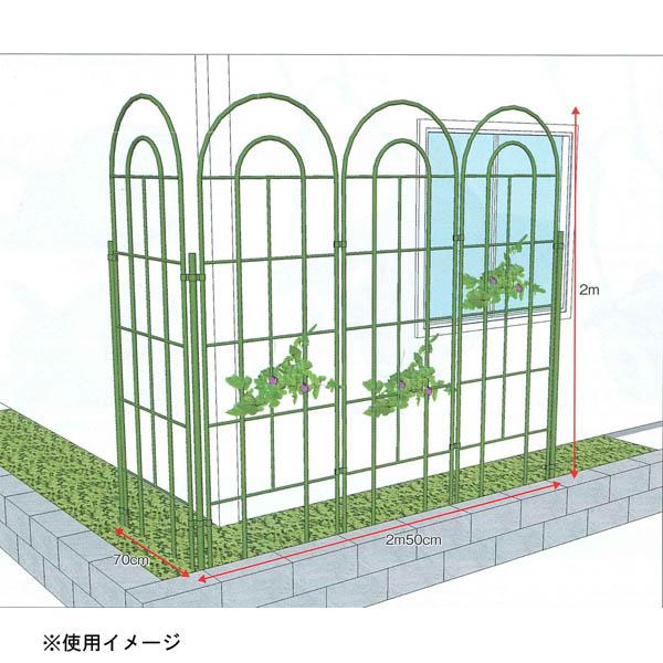 通販激安サイト 本宏　アルミ製アーチ型トレリス　GC-101　幅600×全長2000　花　庭　ガーデニング