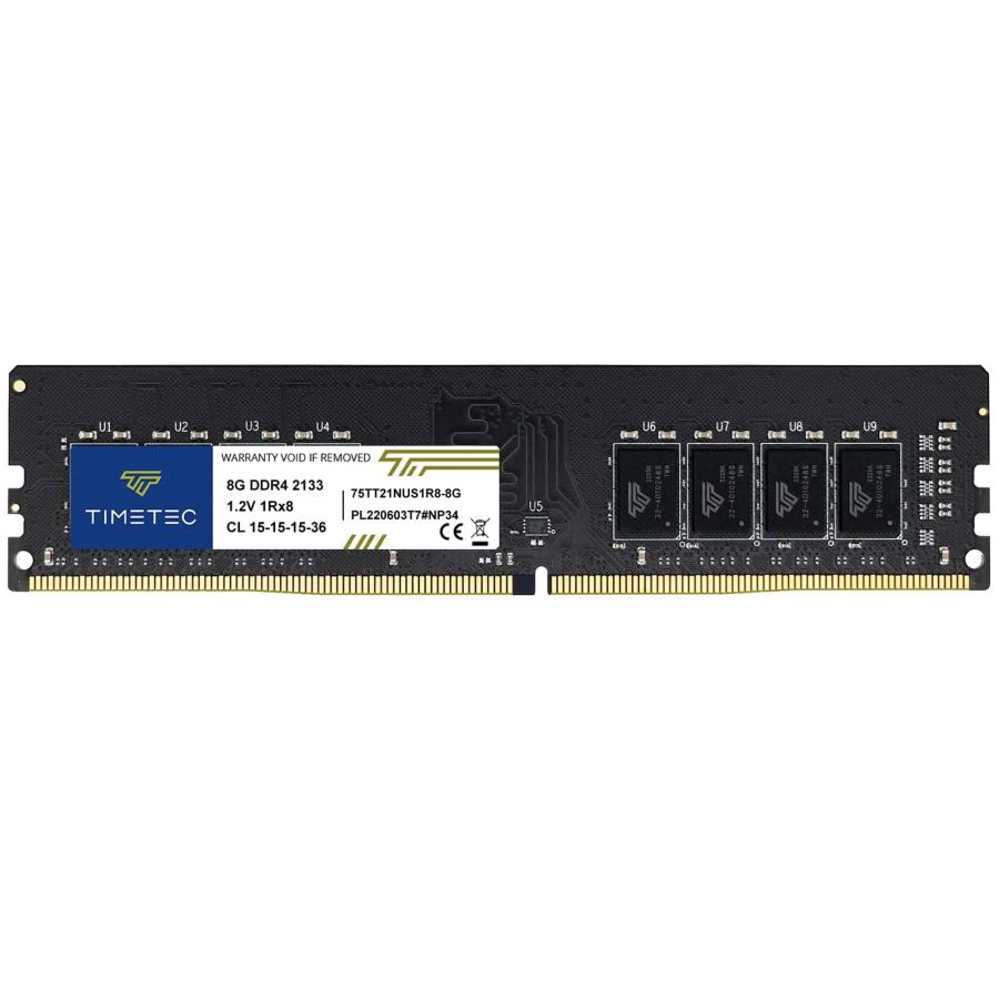 8GB DDR4 メモリ PC4-2133P RC0-10 八点セット Timetec 8GB DDR4 デスクトップPC用メモリ 2133MHz(PC4-2133P) PC4