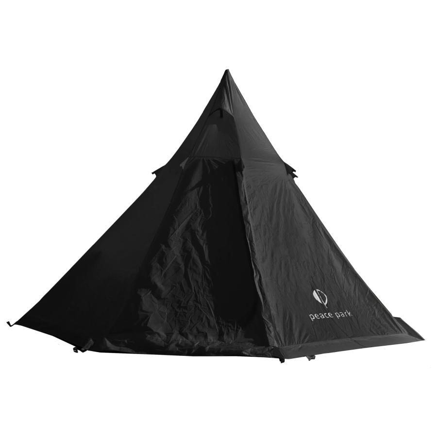 ピースパーク ティピー テント 防水 PP2022 TEPEE TENT BLACK : Good