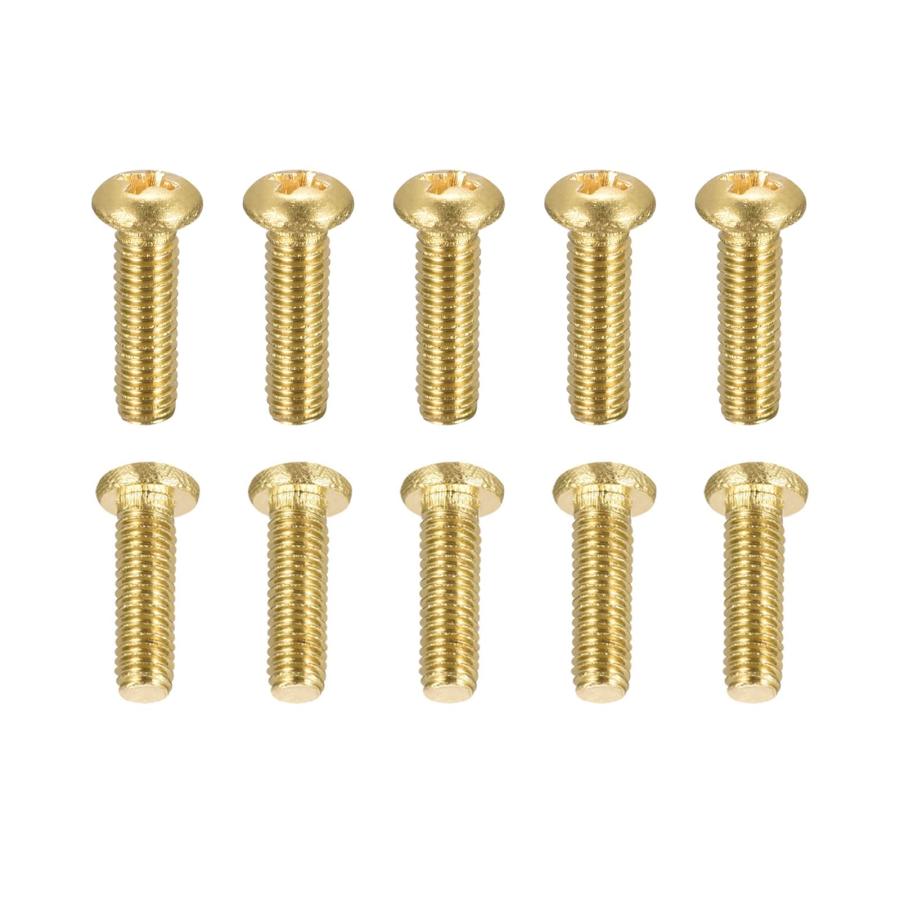 DTGN M3x10mm(DxL) 真鍮プラス小ねじ 36本 機械産業に最適 なべ頭固定ねじ 真鍮色 : Good-Item 1号店 - 通販 ...