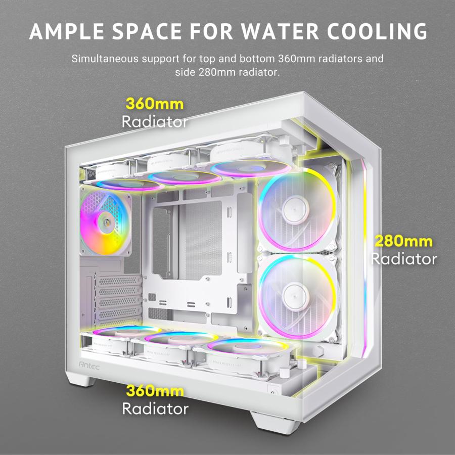 Antec PCケース ピラーレス Constellation C5 ARGB White : Good-Item