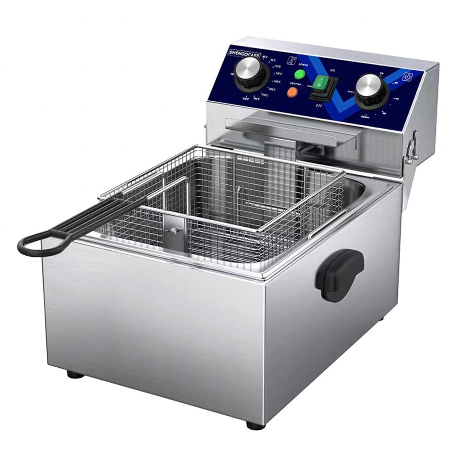 電気フライヤー 10L 卓上フライヤー 揚げ物器 80℃-200℃ 業務用 電気フライヤー 10L 卓上フライヤー 揚げ物器 ミニフライヤー 揚げ物