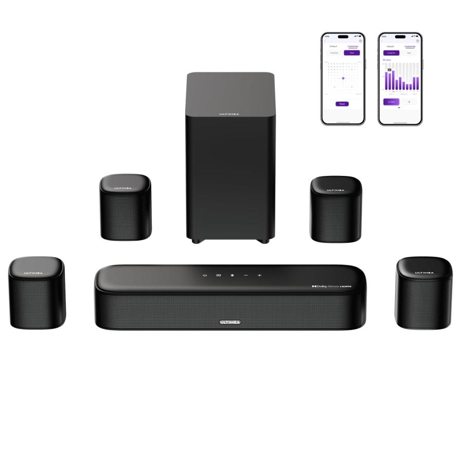 ULTIMEA サウンドバー 7.1ch Dolby Atmos 350W サブウーファー