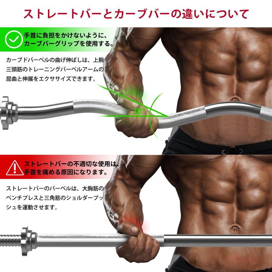 PROIRON ダンベル バーベルバー バーベル棒120cm(直径25mm