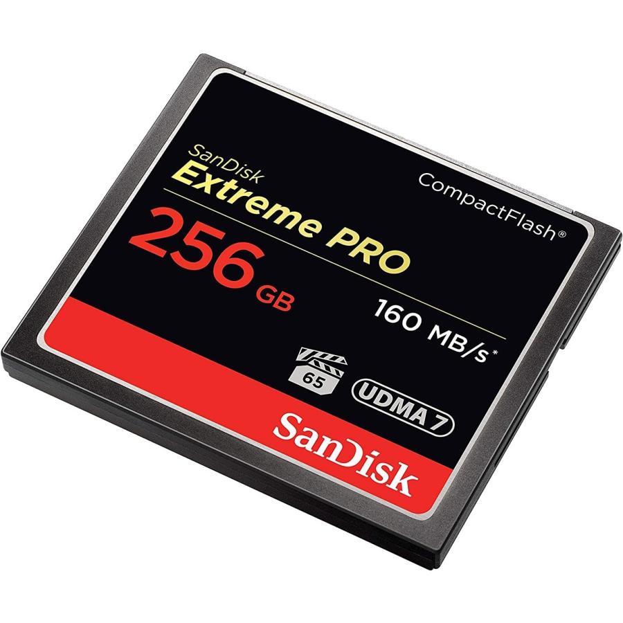 【256GB】 SanDisk/サンディスク コンパクトフラッシュ 160MB/s 1067倍速 UDMA7対応 海外リテール Extreme Proの画像