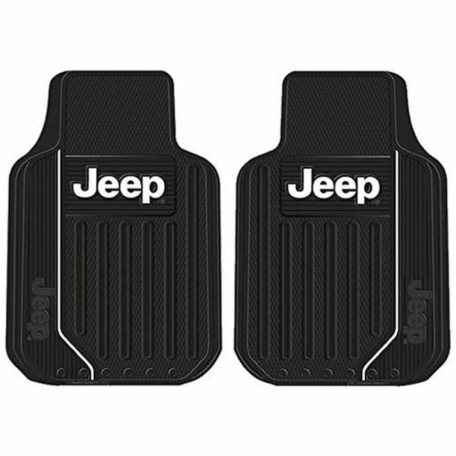 Jeepフロアーマットセット　ジープ チェロキー ラングラーなどに 汎用タイプ ジープ Jeep 汎用ラバーフロアマット フロント ラングラー チェロキー