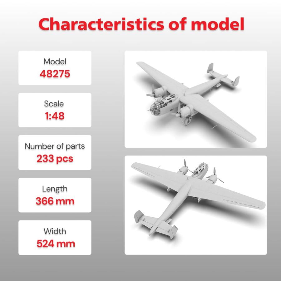 専用商品 ICM 1/48 ハインケル111H-20 (鹵獲機) プラモデル 48268 (飛行機