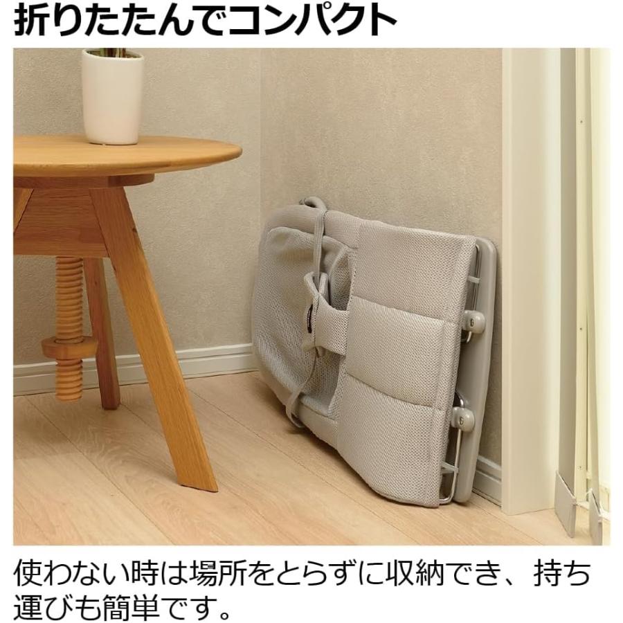 リッチェル(Richell) バウンシングシートN ライトグレー 対象月齢：1カ月〜24カ月頃 折り畳み可能_4