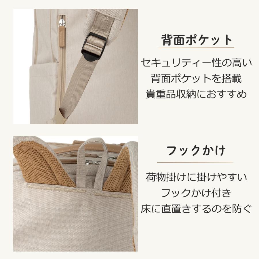 [エース] リュックサック B4 15.6インチPC 通勤 通学 大容量 軽量 UBP-401 11891 ネイビー_7