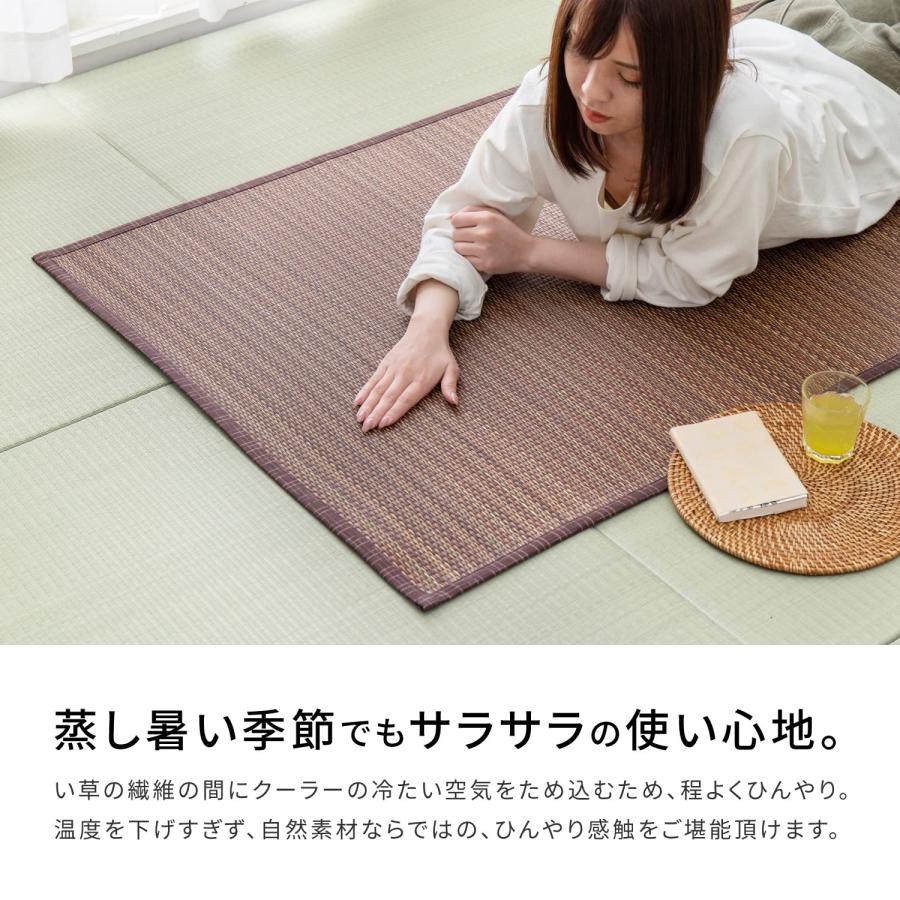 萩原 い草 花ござ ラグ 「南風」 江戸間 6畳 Amazon｜萩原 い草 花ござ ラグ 「南風」 江戸間 6畳 81847560