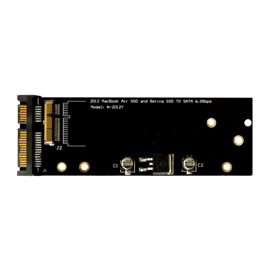 Applに適応 2012 Macbook Air SSD & retina 搭載SSDをSATAに変換する