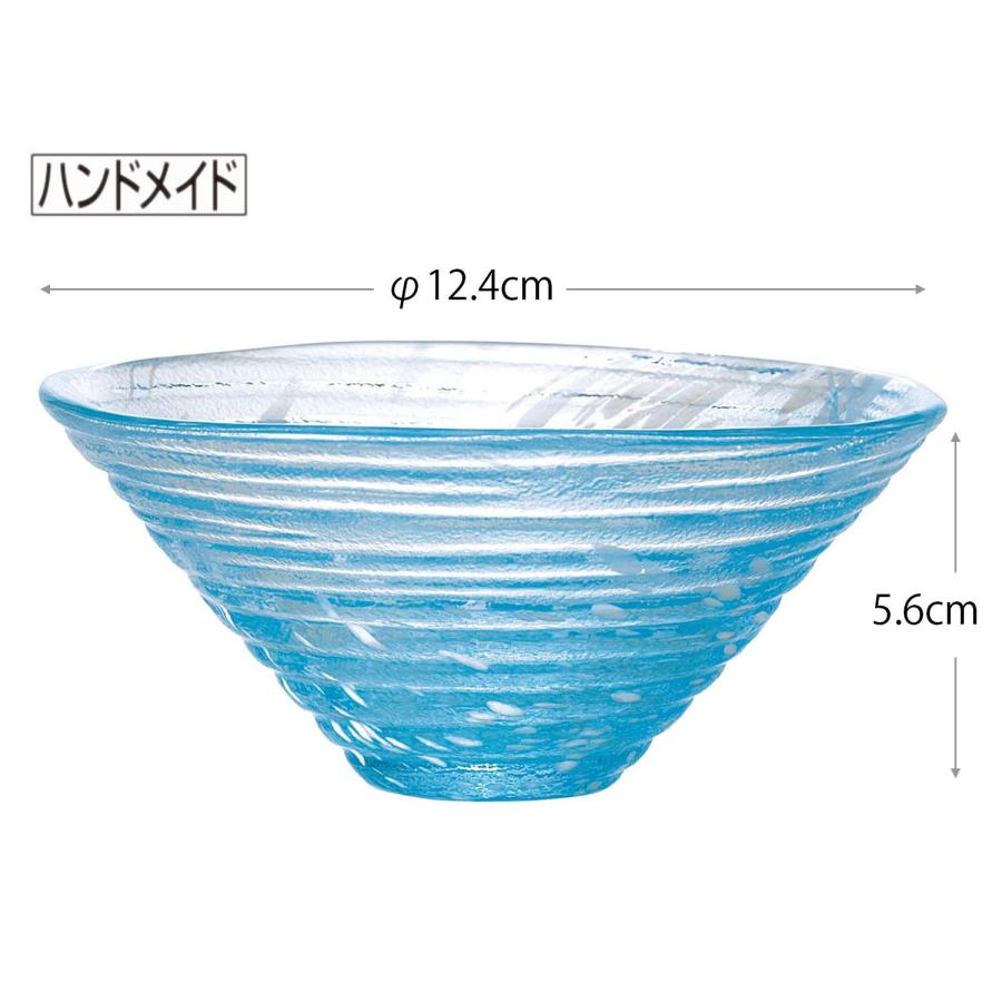 東洋佐々木ガラス 小鉢 和がらす かき氷 青 日本製 41531 : Good