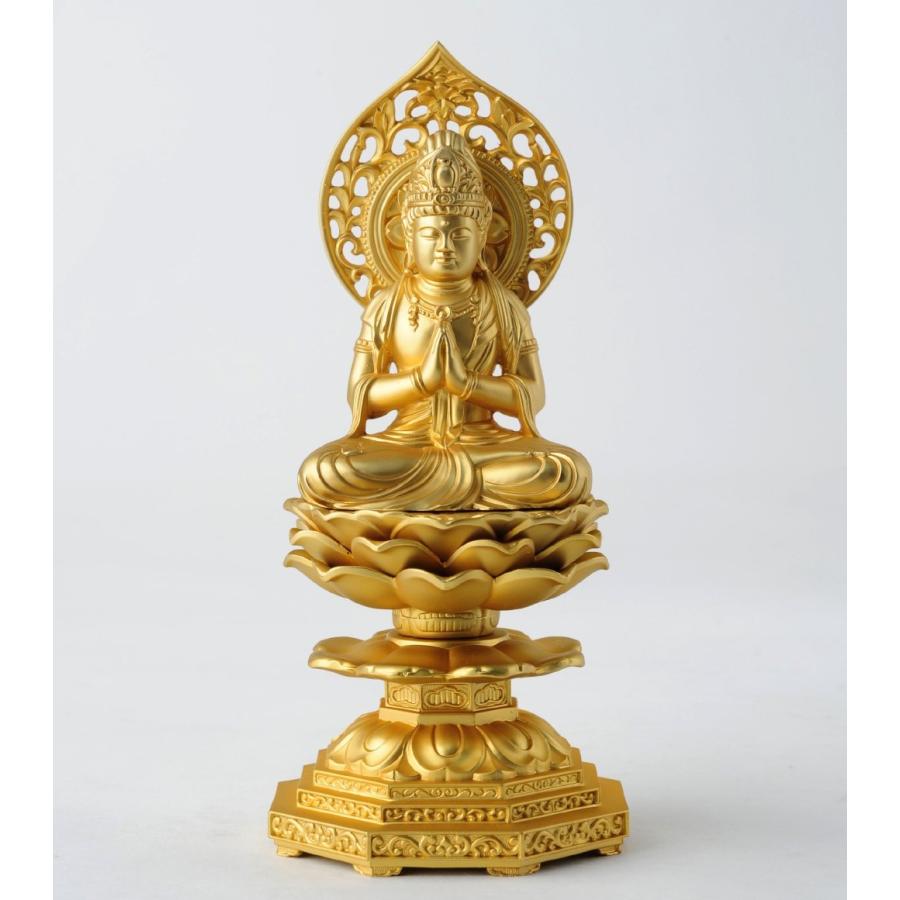 仏像 勢至菩薩 15cm（金メッキ/24金） 仏師：牧田秀雲 原型＿ 